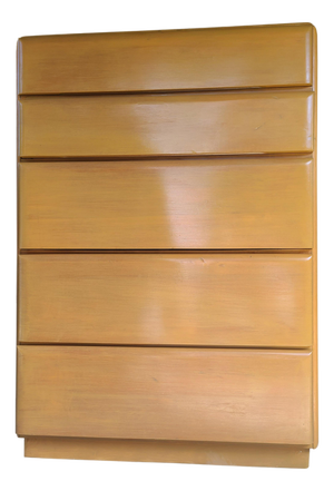 Star Dust 5-Drawer Tall Boy Dresser Designed by Russel Wright / Restored