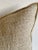 Custom linen and jute blend accent pillow with down insert Color: natural A medium flax natural colored nubby textured,...