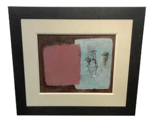 1972 Abstract by Boyer Gonzales Jr Noted Texas Artist