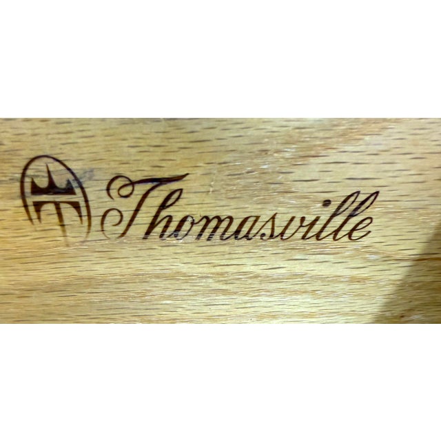 Mid-Century Sculptural Arched Walnut and Burlwood Highboy Dresser by Thomasville For Sale - Image 16 of 17