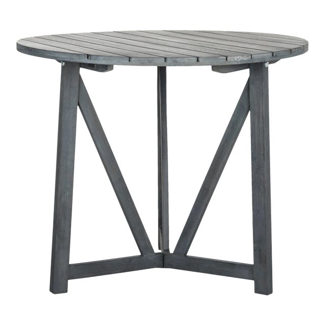 Outdoor Round Table in Ash Grey For Sale