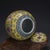 Vintage Chinese Famille Rose Porcelain Lidded Jar, Yellow Ground Longevity Character Ginger Jar For Sale - Image 4 of 6