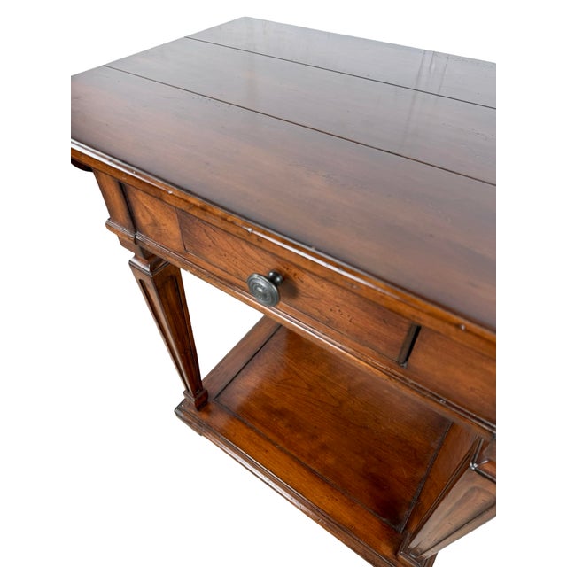 Wood Milling Road by Baker Furniture French Country Side Table With Drawer For Sale - Image 7 of 18