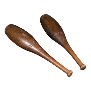 1920's Pair of Antique Exercise Clubs