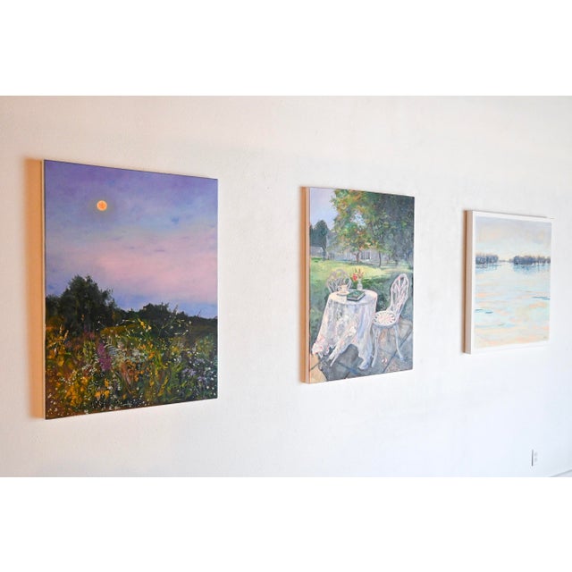 2020s Scenic Painting by Ekaterina Popova Titled Wildflower Dusk For Sale - Image 5 of 7