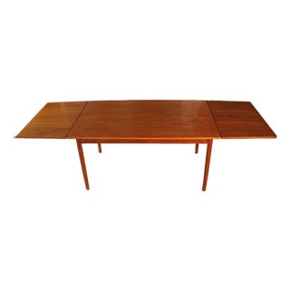 Circa 1960s Mid Century Modern Danish Expanding Dining Table by as Randers For Sale