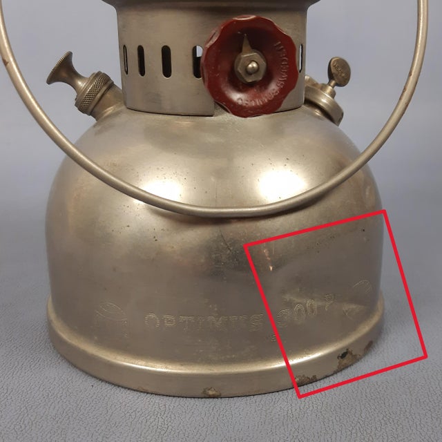 Antique Oil Lantern in Metal and Glass For Sale - Image 9 of 11