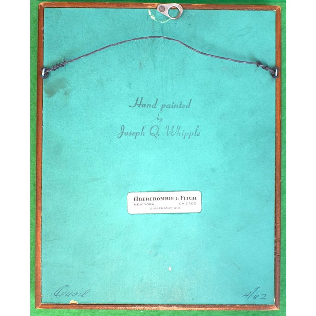 Art Sz: 6"H x 4 1/2"W Frame Sz: 7 3/4"H x 6 1/4"W x 1 3/4"Deep Joseph Quinn Whipple, Sr. (American, 1917-2008) was a...