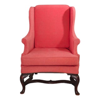 Important 18th Century Philadelphia Queen Anne Wing/Easy Chair Circa 1740 For Sale