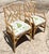 Late 20th Century Vintage Coastal Chinese Chippendale Rattan Armchairs – A Pair For Sale - Image 5 of 12