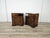 Art Deco Linear and Geometric Bedside Tables in Walnut Burl, 1940, Set of 2 For Sale - Image 4 of 18