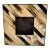 1970s Chevron Pattern Natural Horn Inlay Square Photo Frame XL For Sale