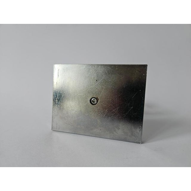 Midcentury Chrome Paperweight, Model, Turners Cube, Desk Sculpture, 1970s For Sale - Image 12 of 13