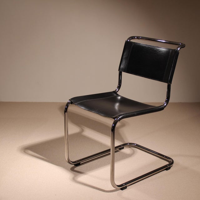 Black Cantilever S33 Chairs by Mart Stam for Thonet, Germany, 1926, Set of 4 For Sale - Image 8 of 16