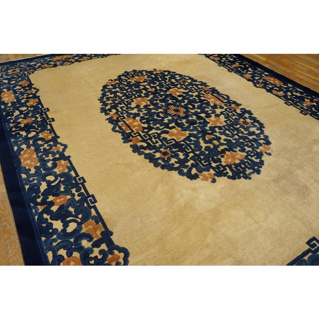 Antique Chinese - Peking rugs, Size: 8' 10'' x11' 10''.