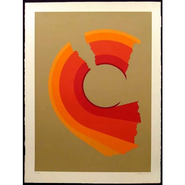 Untitled Unframed Limited Edition Serigraph by Jim Boutwell Hand Signed by the artist Paper Size: 30" x 22" Image Size:...