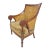English Regency Style Library Bergere in Mahogany and Cane For Sale