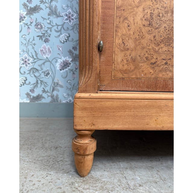 Large Art Deco Wardrobe in Speckled Maple, 1930s For Sale - Image 11 of 17