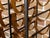 Mid 20th Century Mid Century Modern Tall and Narrow Iron Wine Rack with Leather Straps For Sale In Atlanta - Image 6 of 11