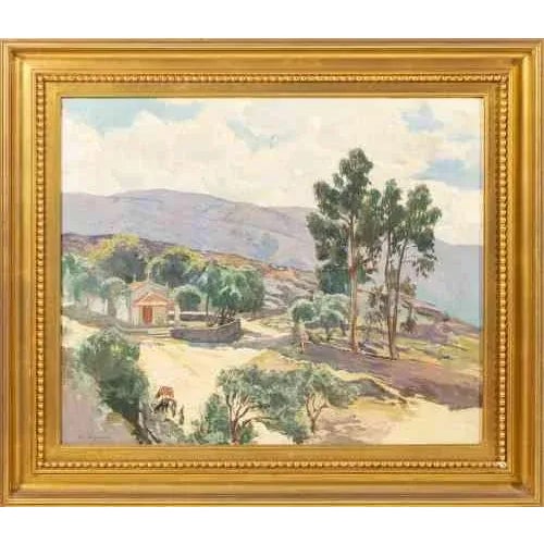 "Landscape". Oil on canvas. Signed. Dimensions: 58 x 70 cm.