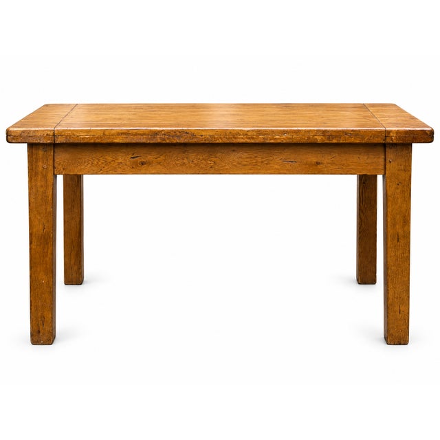 Antique French Oak Farmhouse Dining Table, 1900 For Sale - Image 4 of 11