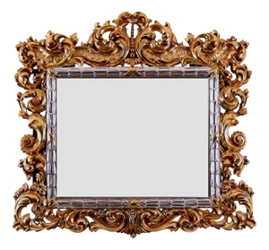 Baroque Style Linden Wood Carved Frame from Bergier Art