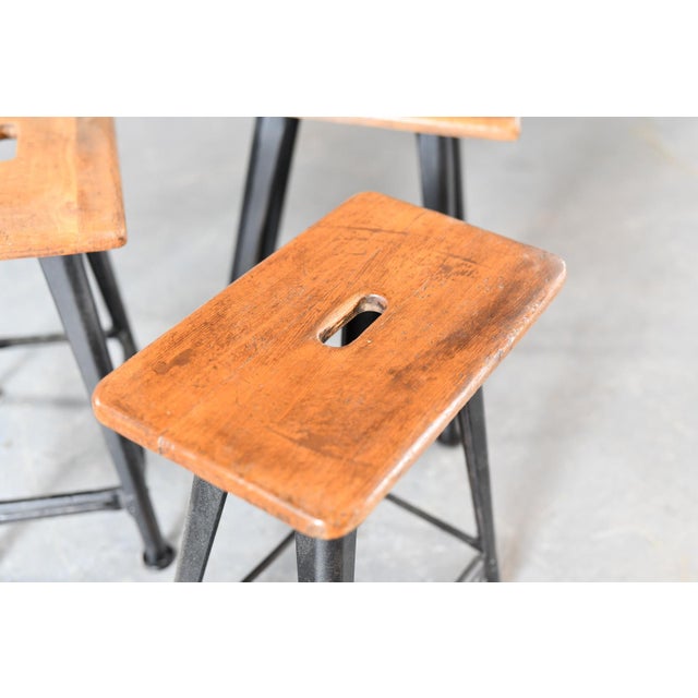 Industrial Factory Stools By Rowac Circa 1920s Product code #OA3380 - Price is for the set of 3 - Worldwide shipping - All...