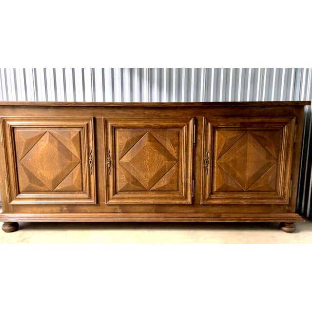 French Geometric Sideboard, 1960s For Sale - Image 9 of 14