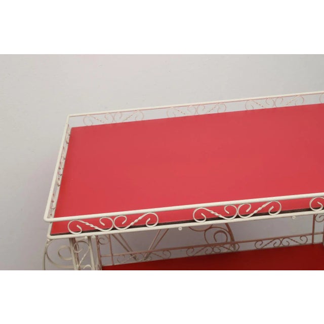 Red Serving Trolley, France, 1955 For Sale - Image 8 of 13