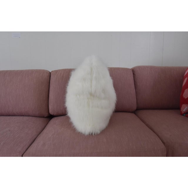 White Faux Fur Pillow Cover Chairish