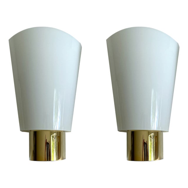 Vintage Glass Sconces from Limburg, Set of 2 For Sale