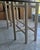 McGuire Baker, McGuire Attributed 6 Person Bamboo Dining Table With Glass Top. White Bamboo Rattan Base With Thick Beveled Glass Top. Fits All Decor Styles. For Sale - Image 4 of 6