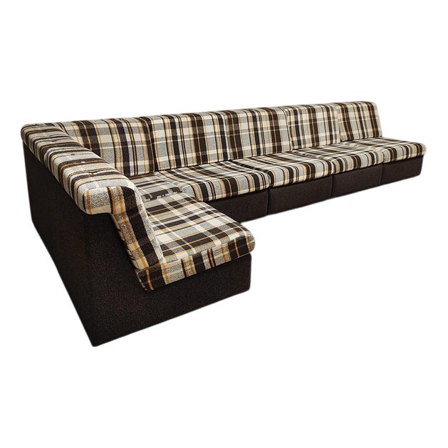 Vintage Six-Piece Modular Sofa, 1970s, Set of 6 For Sale