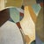 Contemporary Contemporary Abstract Oil Painting in Vintage Gold Ripple Frame For Sale - Image 3 of 6