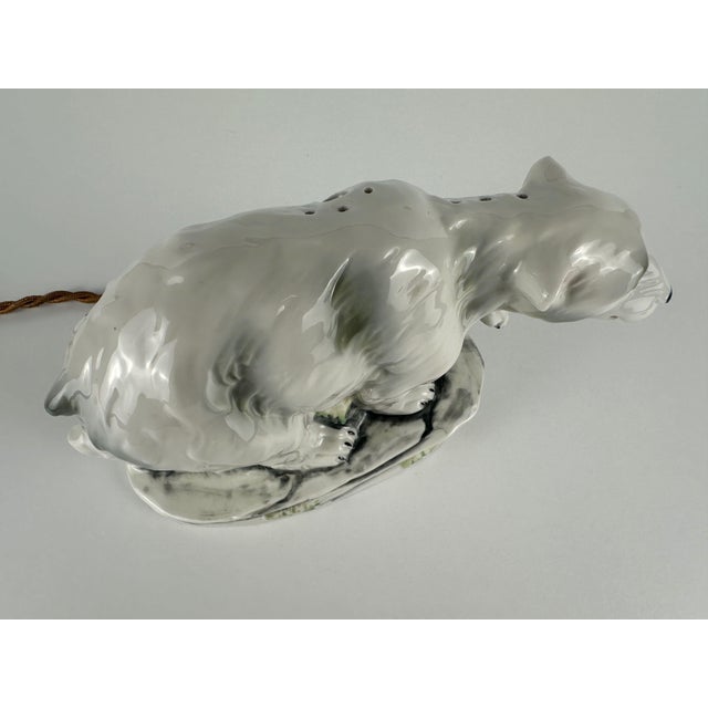 1930s Art Deco Polar Bear Table Lamp, 1930s For Sale - Image 5 of 13