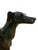 Art Deco Large Mid 20th Century Bronze Greyhound Table Sculpture With Verdigris Patina, Dog Statue For Sale - Image 3 of 7
