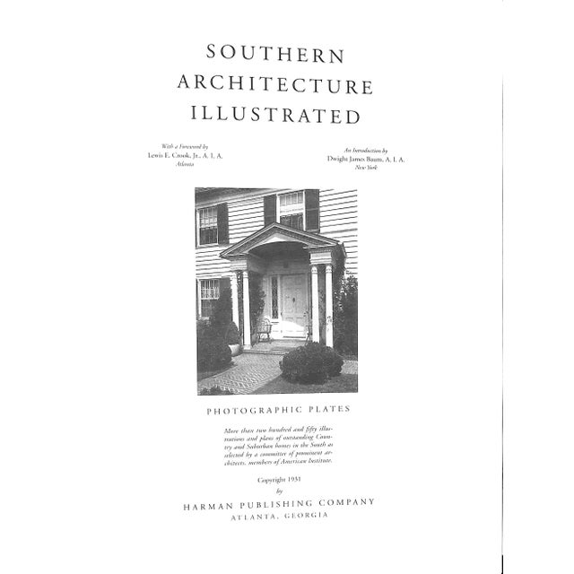 Traditional "Southern Architecture Illustrated Country & Suburban Homes" 2002 Mitchell, William R Jr. For Sale - Image 3 of 12