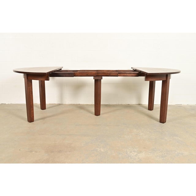 L. & J. G. Stickley Antique Mission Oak Arts & Crafts Extension Dining Table, Newly Refinished For Sale In South Bend - Image 6 of 13