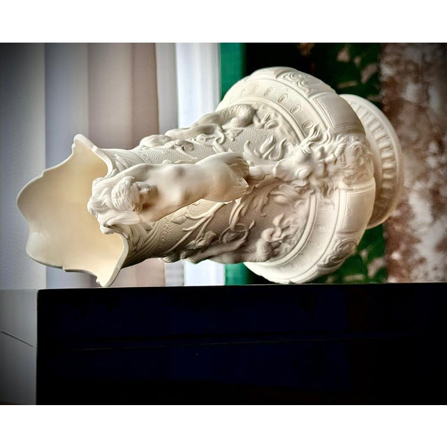 Swedish Neoclassical Creamware Jug from Gustafsberg, Late 19th Century For Sale - Image 3 of 18