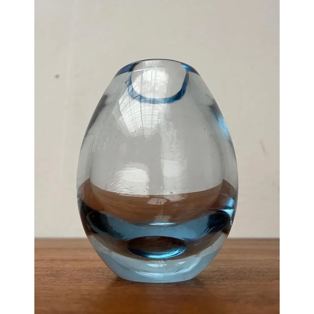 Mid-Century Danish Hellas Series Glass Vase by Per Lütken for Holmegaard, 1960s For Sale - Image 9 of 13