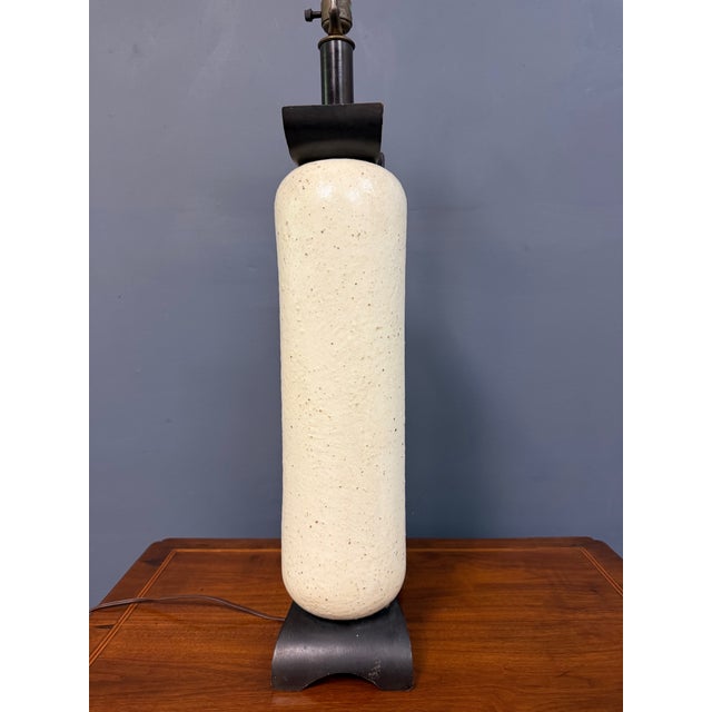 1960s Ceramic Lamp W/ Fused Glass Mosaic Panels, Attributed to Bitossi for Raymor For Sale - Image 14 of 17