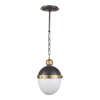 Regina Andrew Otis Pendant Small in Blackened and Natural Brass For Sale