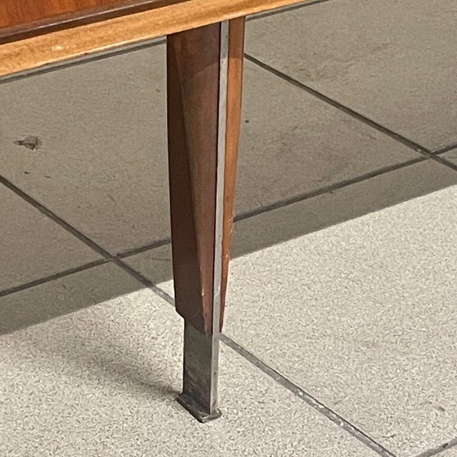 Mid-Century Modern Wooden Sideboard with Marble Shelf, 1950s For Sale - Image 3 of 12
