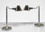 Lauren Ralph Lauren Pair of Ralph Lauren Polished Nickel Chrome Pharmacy Desk Lamps For Sale - Image 4 of 7