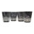 Mid 20th Century American Etched Animal Queen Lace Crystal Double Old Fashioned Glasses - Set of 4 For Sale