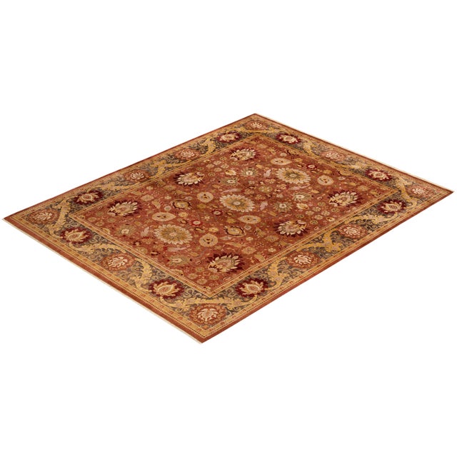 Pink Mogul, One-of-a-Kind Hand-Knotted Area Rug - Pink, 8' 1" x 10' 3" For Sale - Image 8 of 8