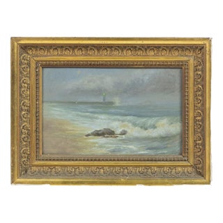 Marine, 20th Century, Oil Painting, Framed For Sale