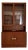 Teak Display Cabinet with Sliding Doors from Hundevad For Sale