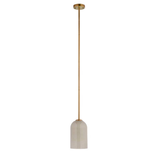 Jamie Young Holt Pendant, Taupe For Sale In Los Angeles - Image 6 of 7