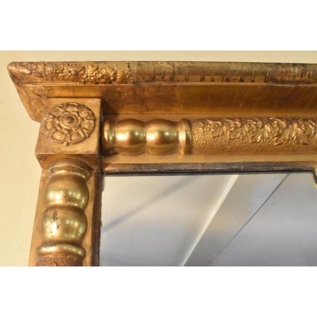 Traditional American Empire Overmantle Mirror For Sale - Image 3 of 6